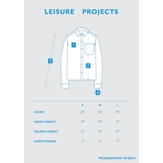 (Leisure Projects) LEISURE DENIM SHIRTS เสื้อเชิ้ตยีนส์แขนยาว ผ้าคอตตอน ทรงหลวม สวมใส่สบาย ดีเทลปั้มนูนไอคอนโลโก้