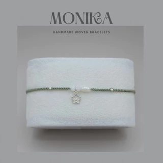 Monika - Sakura Pearl(มุกแท้ สำเร็จ ชื่อเสียง สมหวัง) จี้เงินแท้ 92.5%
