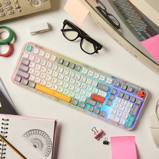 [โค้ดคุ้มลด 20%] DEKAY R98 MAX Wireless Tri-Mode Rubber Dome keyboard Bluetooth wireless DK R98MAX R 98 MAX Bigpenguin