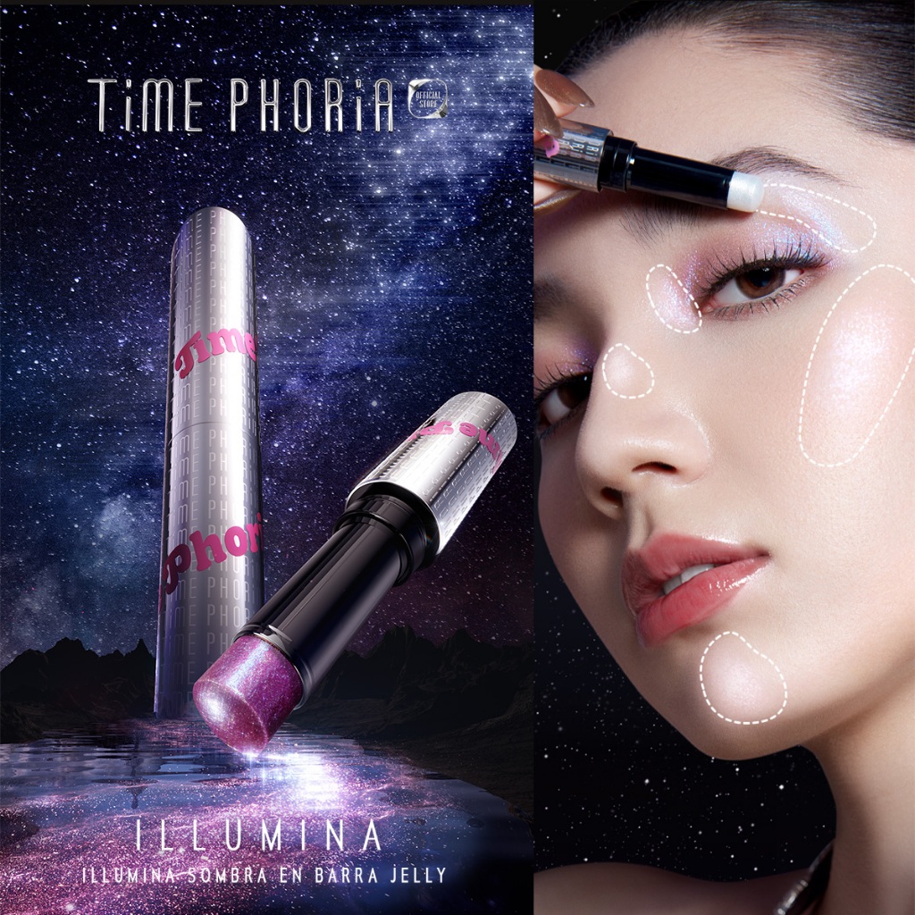 Time Phoria Illumina Jelly Eyeshadow Stick อายแชโดว์ ดอลลี่อาย เนื้อเจลลี่นุ่ม สีชัด ติดทน วิบวับไม่