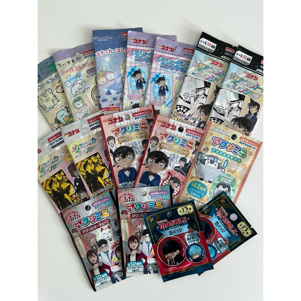 (พร้อมส่ง) - แท้จากญี่ปุ่นมือ 1 ซองสุ่ม Mashle: Magic and Muscles Detective Conan Dandadan Sumikko Chiikawa Ensky