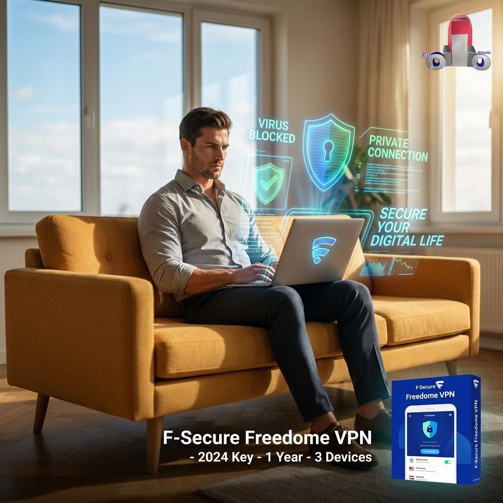 กล่องผลิตภัณฑ์ F-Secure VPN 2024 (1ปี/3อุปกรณ์) ปกป้องข้อมูลส่วนตัวขั้นสุด ท่องเน็ตอิสระ