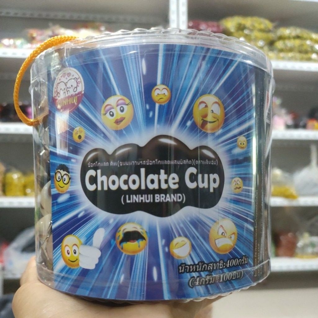 100 ถ้วย ขนมช็อกโกแลตสอดไส้บิสกิต มาโอจิ รสชาติเข้มข้น
