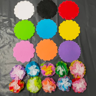 กระดาษสาห่อเหรียญ แบบเลือกสีได้ ชุดละ 100 แผ่น / สี พร้อมหนังยางสำหรับรัดเหรียญให้เซ็ต จัดขอบคละแบบ 1 ขอบ / 1 เซ็ต