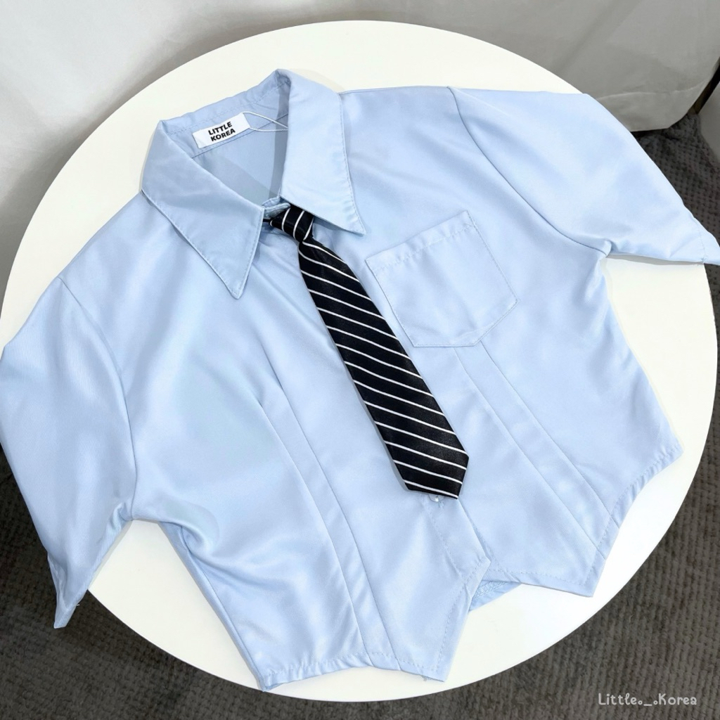 LITTLE KOREA - รุ่น Bluetie เสื้อสไตล์นักเรียนญี่ปุ่น