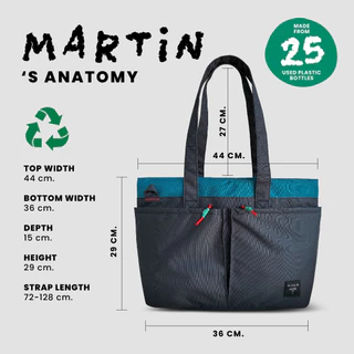 Martin relife bag กระเป๋าผ้ารีไซเคิลรุ่นมาร์ติน / 15" laptop bag / shoulder bag / crossbody bag