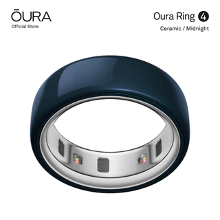 Oura Ring 4 Ceramic แหวนอัจฉริยะ รุ่น เซรามิก Smart Ring - แหวนติดตามสุขภาพ สีน้ำเงินเข้ม / Midnight