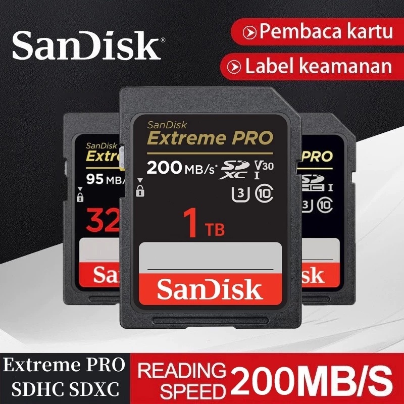 การ์ดหน่วยความจํา 100% SD 256G ความเร็วสูง   64GB 128GB 256GB 512GB 1TB 2TB สําหรับกล้อง โทรศัพท์มือถือ