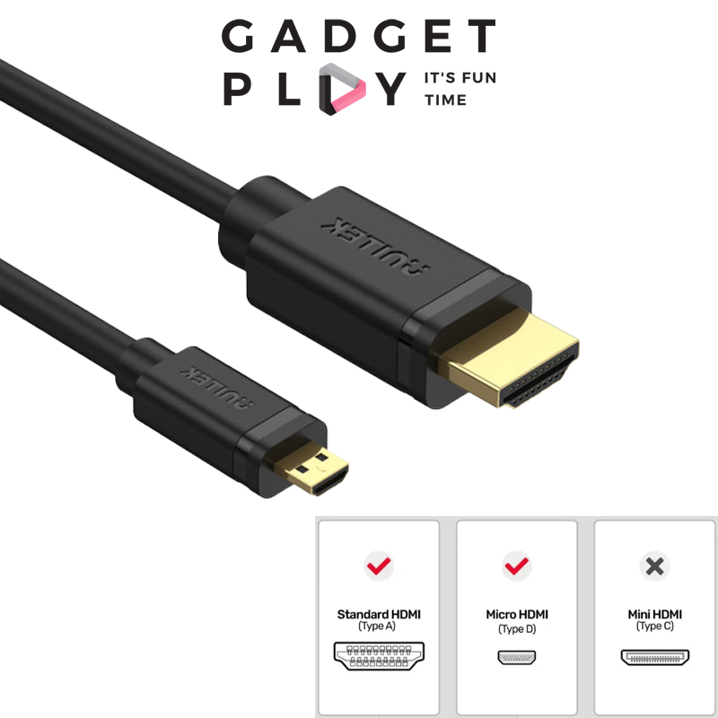[กรุงเทพเลือกส่งทันที] UNITEK Y-C182 MICRO HDMI TO HDMI CABLE 2M สายต่อกล้อง ไมโคร HDMI