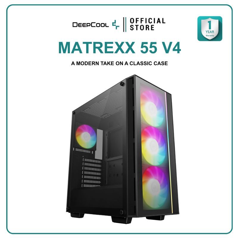 เคสคอมพิวเตอร์ DEEPCOOL - ATX CASE MATREXX 55 V4 รับประกันสินค้า 1 ปี