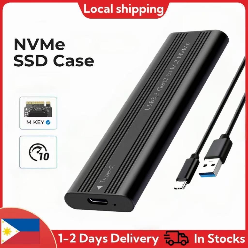 MAXBY NVME M.2 ไดรฟ์สถานะแข็ง Enclosure ภายนอก M.2 ถึง Type-C 10Gbps SSD กรณีอลูมิเนียม