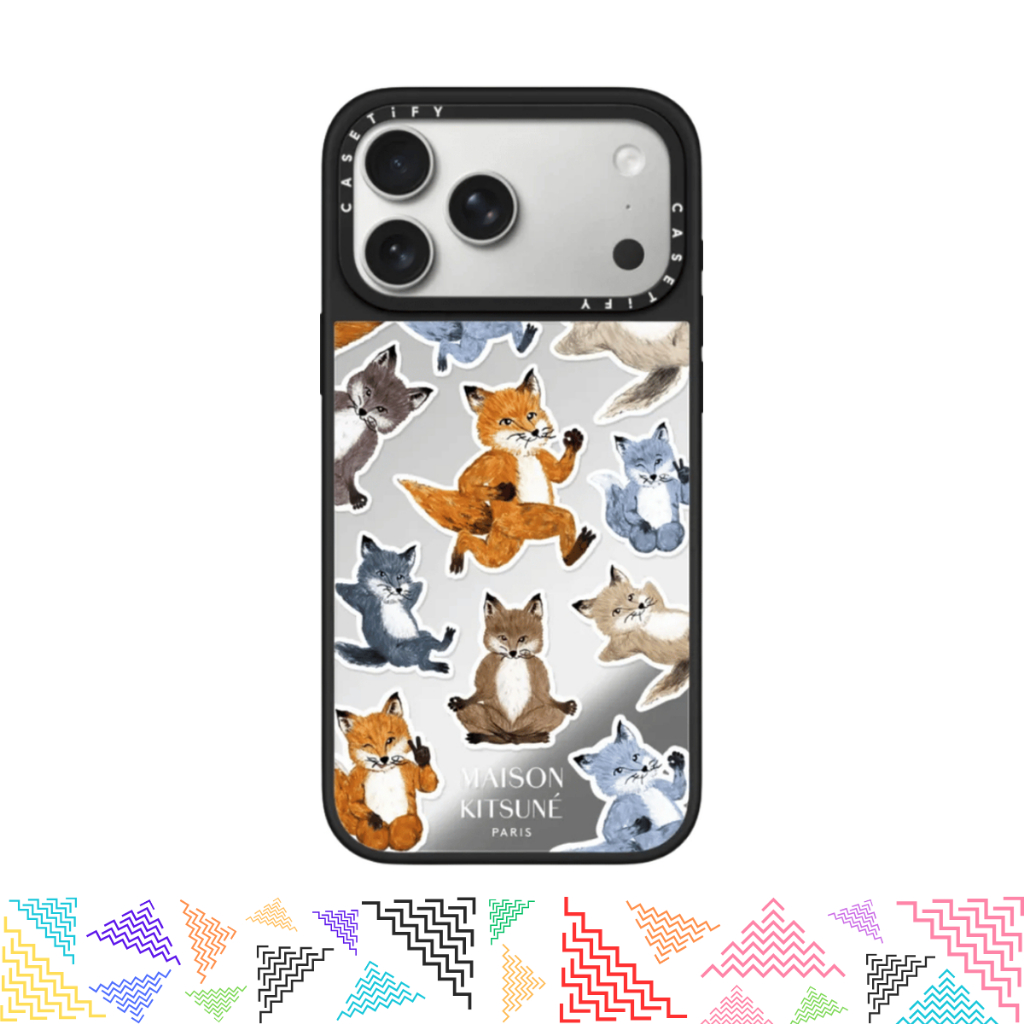 เคสมือถือ CASETiFY | Maison Kitsuné Fox Medley Case - Clear Edition [Maison Kitsuné] For iPhone Samsung แท้ พร้อมส่ง