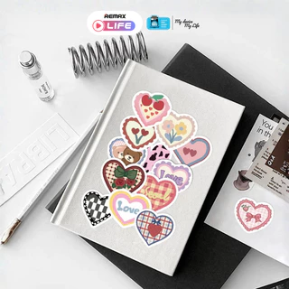 [Gift สินค้าสมนาคุณงดจำหน่าย] Sticker 1 แผ่น รุ่น Heartie สติ้กเกอร์ไดคัท หัวใจ น่ารัก สำหรับตกแต่ง