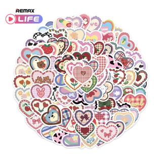[Gift สินค้าสมนาคุณงดจำหน่าย] Sticker 1 แผ่น รุ่น Heartie สติ้กเกอร์ไดคัท หัวใจ น่ารัก สำหรับตกแต่ง