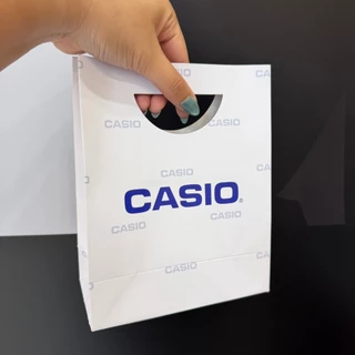 CASIO ถุงกระดาษอย่างดี จำนวน1ใบ สีขาว แบบกึ่งเงา