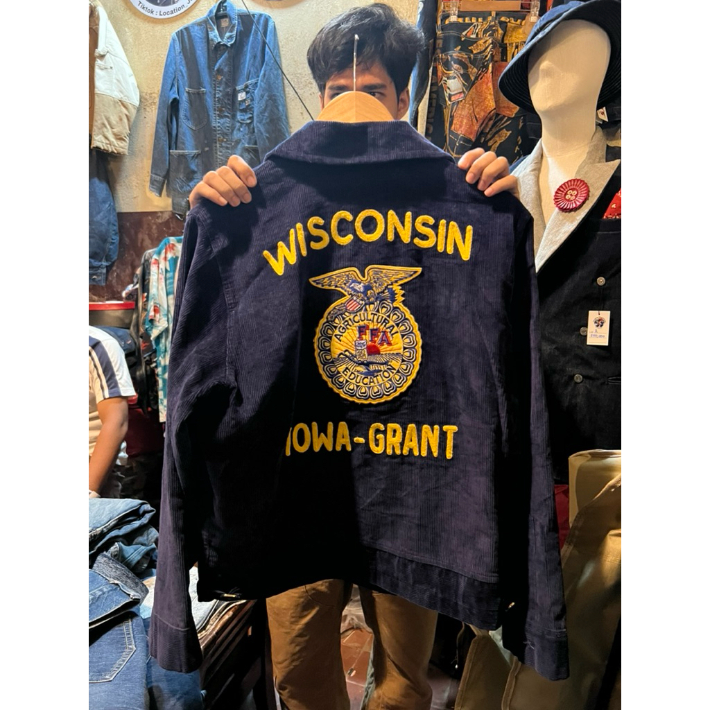 Vintage 2000s’ FFA Jacket  made in Vietnamเสื้อแจ็คเก็ต FFA (Future Farmers of America)