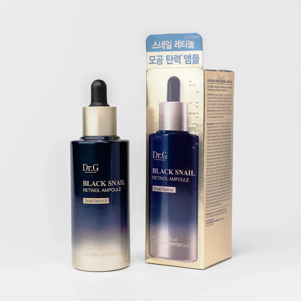 #พร้อมส่ง Exp11/12/28 #Dr.G Black Snail Retinol Ampoule 50ml