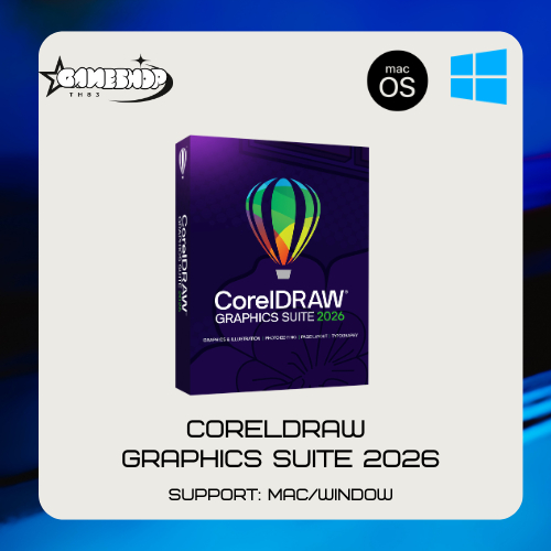 CorelDRAW Graphics Suite Window/Macos ตัวเต็มรองรับ M1/M2/M3/M4 [Full Version/Lifetime]