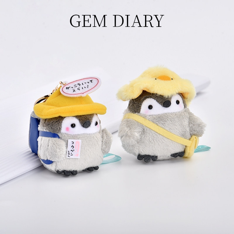 GEM DIARY🚚ส่งไว พวงกุญแจตุ๊กตาเพนกวิน 9ซม. ของตกแต่งกระเป๋าโทรศัพท์ ของขวัญ