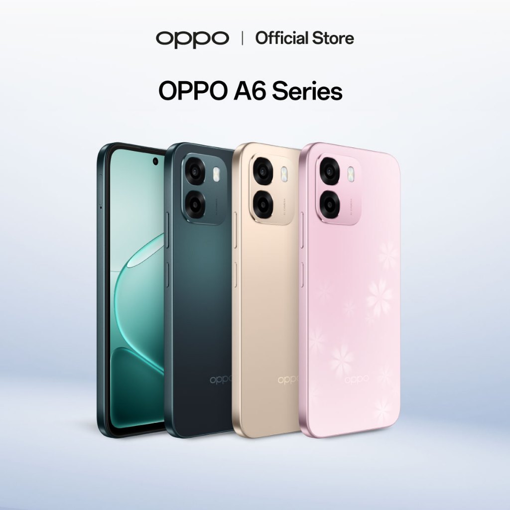 OPPO A6 (6+128G) | โทรศัพท์มือถือ ออปโป้ ทนทาน กันน้ำ IP69 แบตเตอรี่ใหญ่ 7000mAh ชาร์จไว 45W พร้อม OPPO AI แก้ไขภาพ