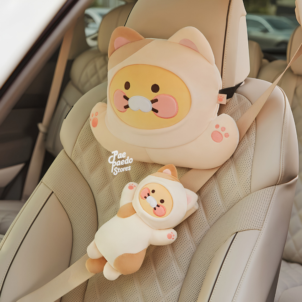 พร้อมส่ง 🐈 KAKAO FRIENDS Car Accessories ที่หุ้มเข็มขัดนิรภัย 🐾Nyang Nyang Seat belt Cover Choonsik