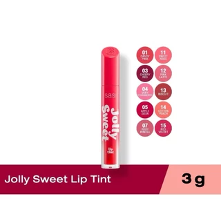 SASI Jolly Sweet Lip Tint ศศิ จอลลี่ สวีท ลิป ทิ้นต์ 3g ลิปทินน์ สูตรน้ำเนื้อแน่น สีชัด ติดทน แท้ 100% หลอดพลาสติกใส