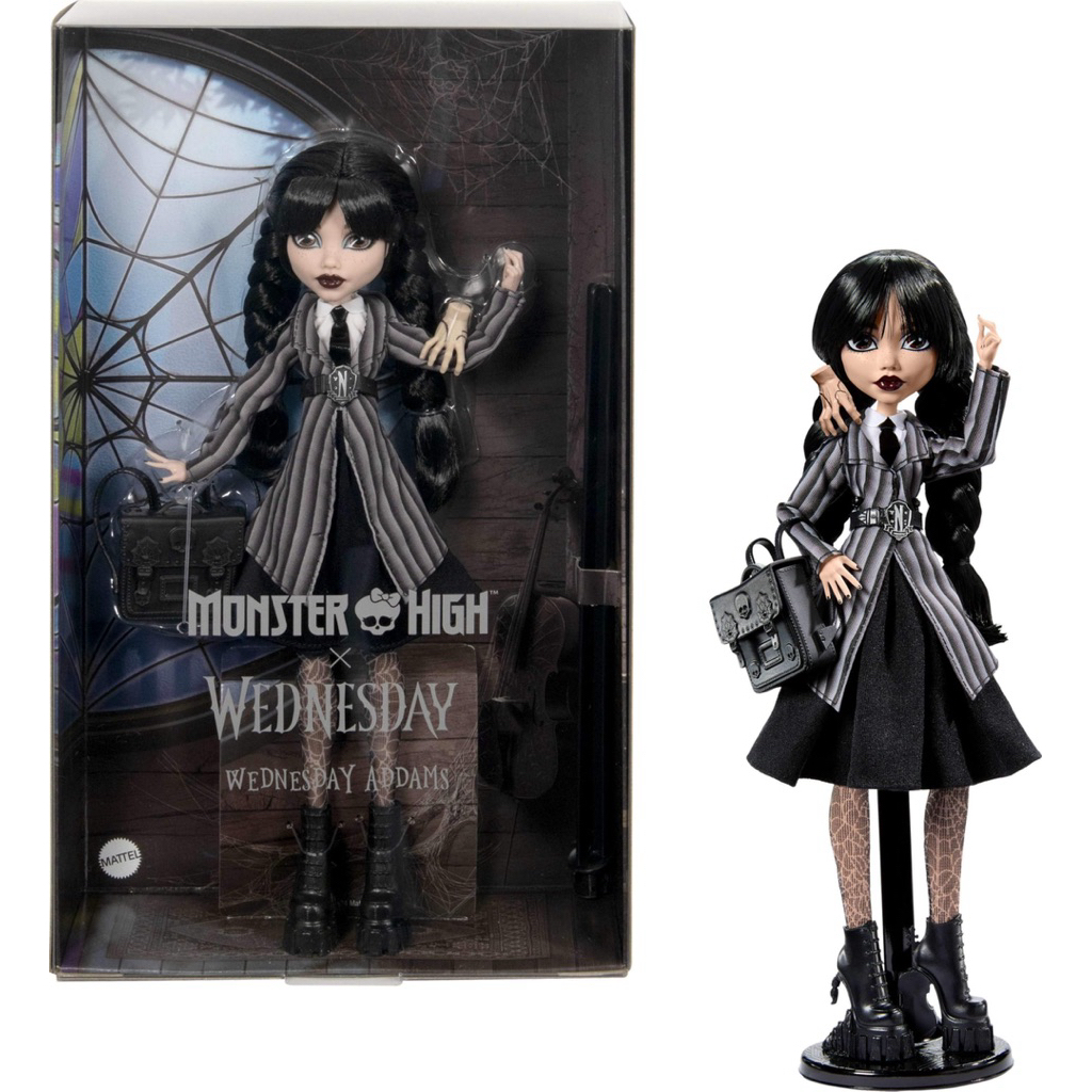 (ของแท้100%) Monster High Wednesday Doll and Accessories