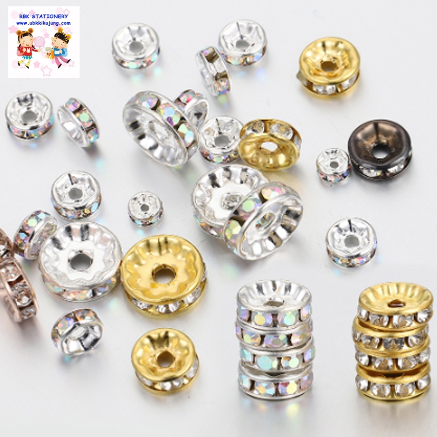ตัวคั่นลูกปัด 10 ชิ้น/แพค อุปกรณ์ร้อยลูกปัด อุปกรณ์ DIY อุปกรณ์ร้อยสร้อยข้อมือ