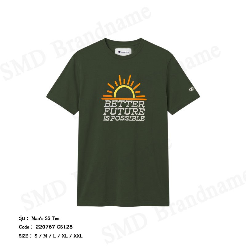 Champion เสื้อยืดคอกลมผู้ชาย รุ่น Man's SS Tee Code: 220757 GS128