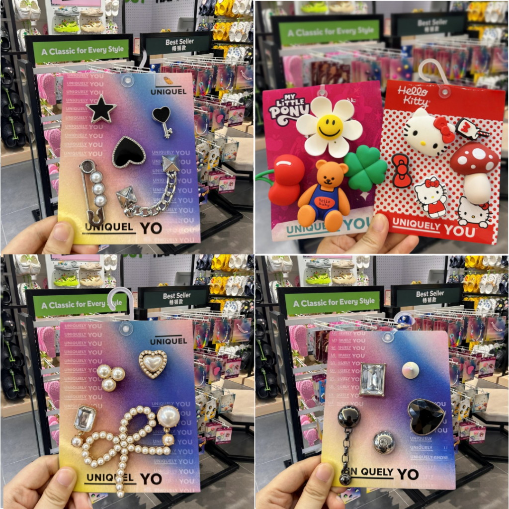 Original Jibbitz ที่ติดรองเท้า crocs เซ็ต ,ส่งจากไทย,jibbitz crocs เกาหลี ชุด, การ์ตูนน่ารัก DIY จิบ บิท