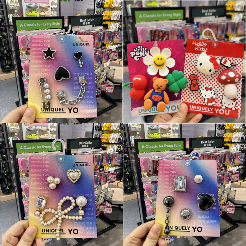 Original Jibbitz ที่ติดรองเท้า crocs เซ็ต ,ส่งจากไทย,jibbitz crocs เกาหลี ชุด, การ์ตูนน่ารัก DIY จิบ บิท