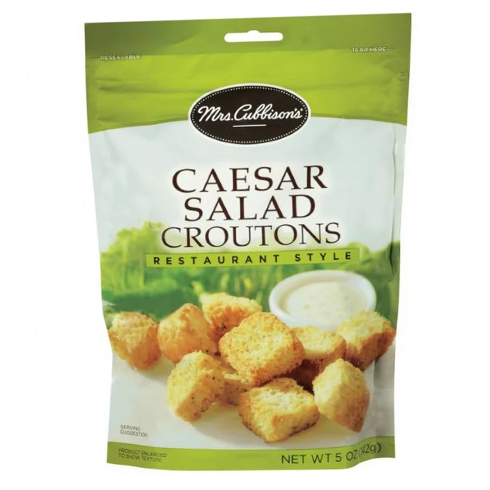 Mrs. Cubbisons  Caesar Salad Croutons 142g ขนมปังกรอบ ขนม