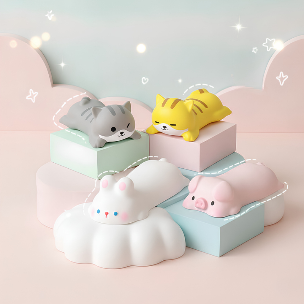 ที่รองข้อมือนุ่มนิ่ม ลายการ์ตูนน่ารัก Kawaii แต่งโต๊ะทำงาน โต๊ะเรียน