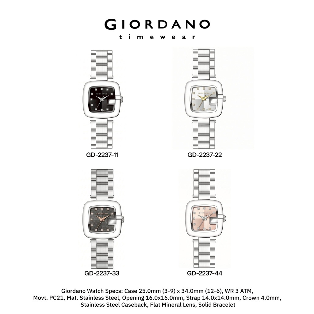 GD-2237 ทรงสี่เหลี่ยม ขนาด 26 มม.