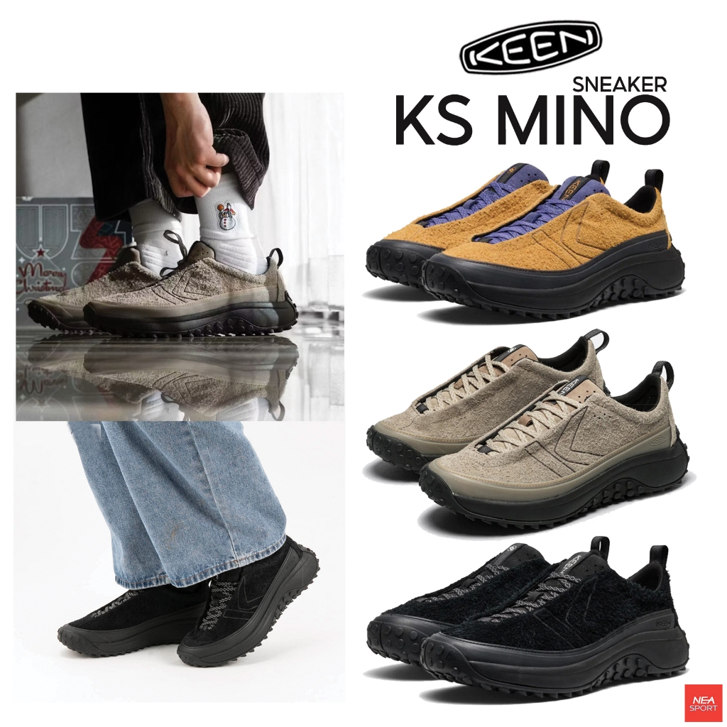 [เรโทร เท่ นุ่ม พร้อมลุย!] KEEN KS MINO SNEAKER รุ่นใหม่ สายลุย รองเท้าคีน ผ้าใบ ชาย