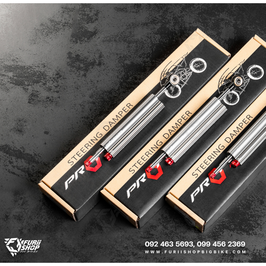 กันสะบัด Profender แกนเงิน ขนาด 68มม. / 75มม. / 90มม. / 120มม. พร้อมแคปม์รัดกันสะบัด
