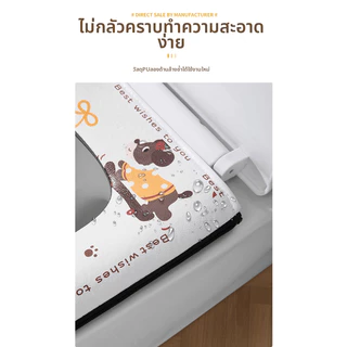 WEIYI เบาะรองนั่งชักโครกกันน้ำ 2 ด้าน แบบซิป เช็ดง่าย นุ่มสบาย ไม่อับชื้น