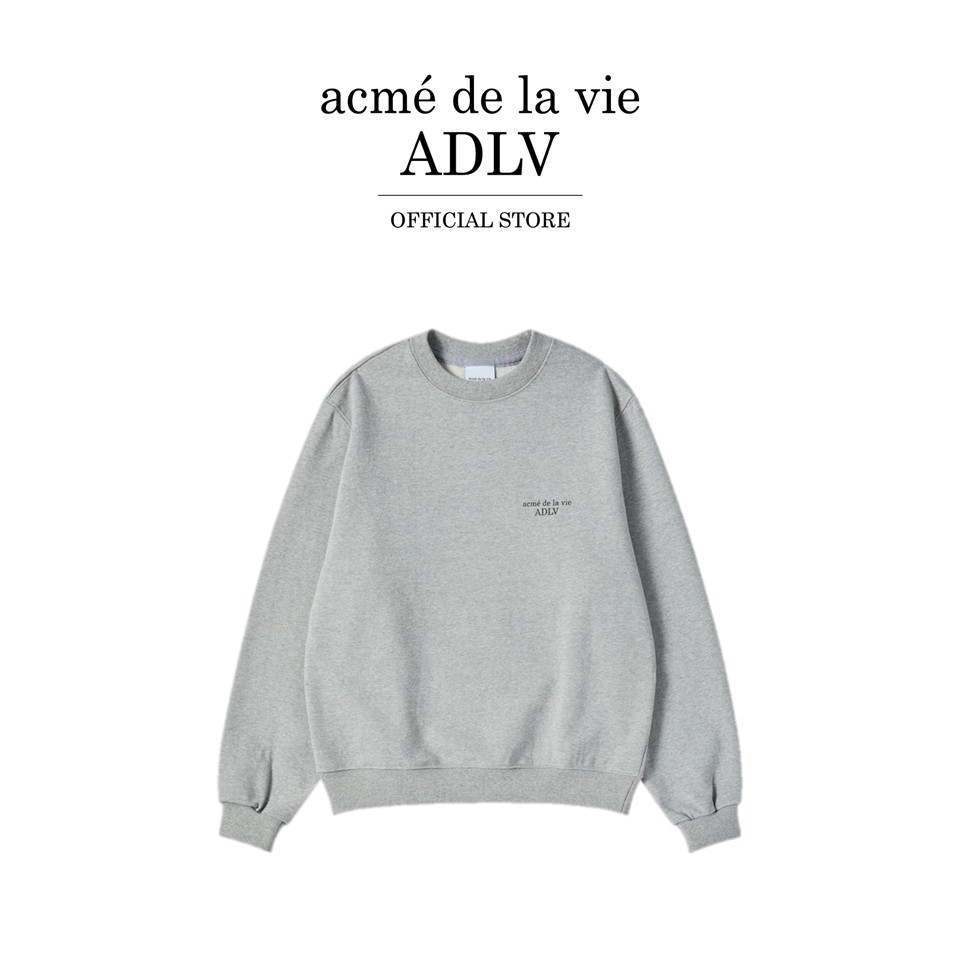 ADLV [acme de la vie] เสื้อแขนยาว รุ่น Woman Standard Sweatshirt Grey (50012SSDSWF_S6GYXX)