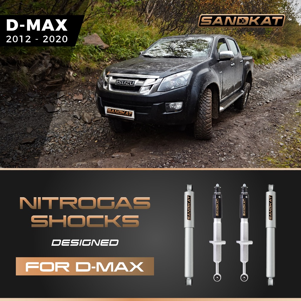 ชุดโช๊ค Nitrogas Shocks D-Max  ปี 2012 - 2020 (STD, UP 2")