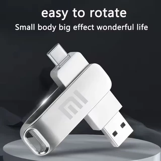Xiaomi แฟลชไดรฟ์ OTG 3-in-1 USB 3.0 Type-C 2TB หน่วยความจำโลหะ ปลั๊กหมุน360° ป้องกันอินเทอร์เฟซ