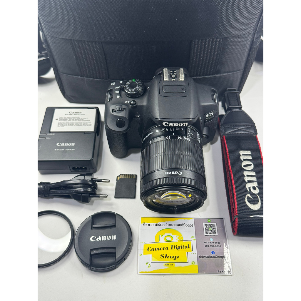 กล้องมือสอง Canon EOS 700D + Lens Canon 18-55mm F3.5-5.6 IS STM
