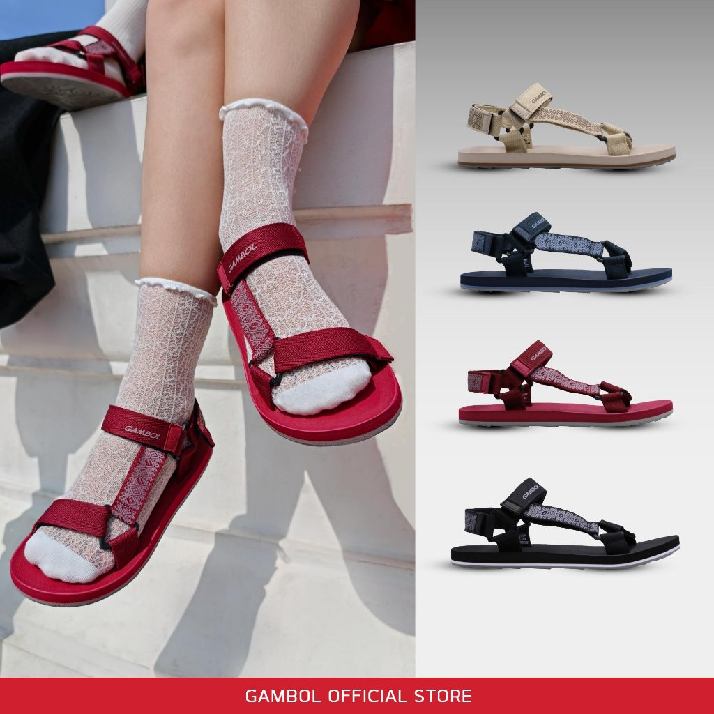GAMBOL แกมโบล SILK STEP รองเท้าแตะสวมรัดส้นชายหญิง รุ่น GM15018 / GW15018 Size 36-44
