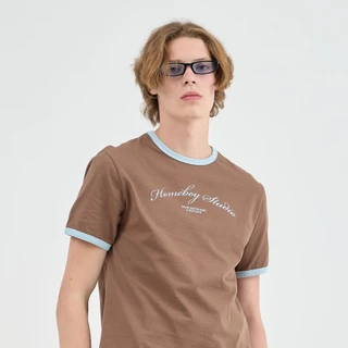 HOMEBOY เสื้อOVERSIZE HB.RINGER.TEE.LOGO คอตตอน100% ใส่ได้ทุกวัน