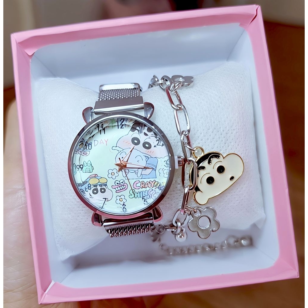เชทนาฬิกาชินจังฟรีกำไรและกล่องตามรูปพร้อมส่งจากไทย