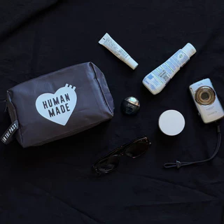 กระเป๋าใส่เครื่องสำอาง Human Made Utility Pouch โลโก้หัวใจ ของแท้นำเข้าญี่ปุ่น พร้อมส่งไทย
