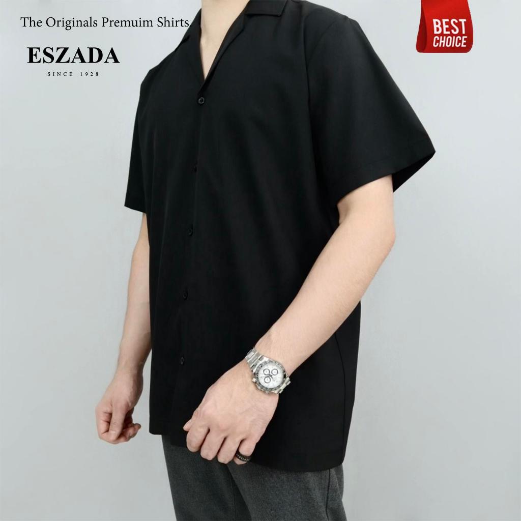 เสื้อเชิ้ตฮาวายสีพื้นผ้าไหมญี่ปุ่นรุ่นไม่มีกระเป๋าหน้า (H365) The Originals Hawaii Shirts ESZADA Design PremiumA+