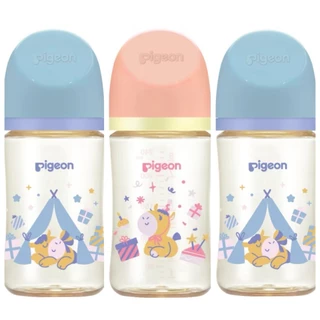 Pigeon ขวดนมพีเจ้น สีชา ลาย Horse ม้า น่ารัก P3