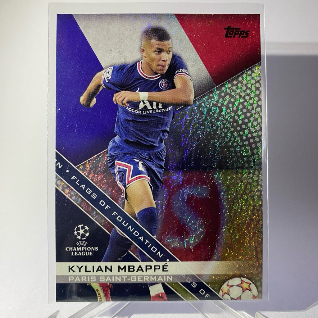 การ์ดนักฟุตบอล KYLIAN MBAPPE, PARIS SAINT-GERMAIN, TOPPS 2022, FF-07