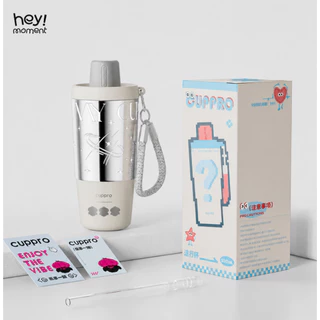 Moment Cuppro Starlight แก้วเก็บความเย็น 520 ML สแตนเลสพรีเมียมเกรดการแพทย์ 316L แก้วน้ำพกพามีสายคล้อง ลายป๊อปอาร์ต