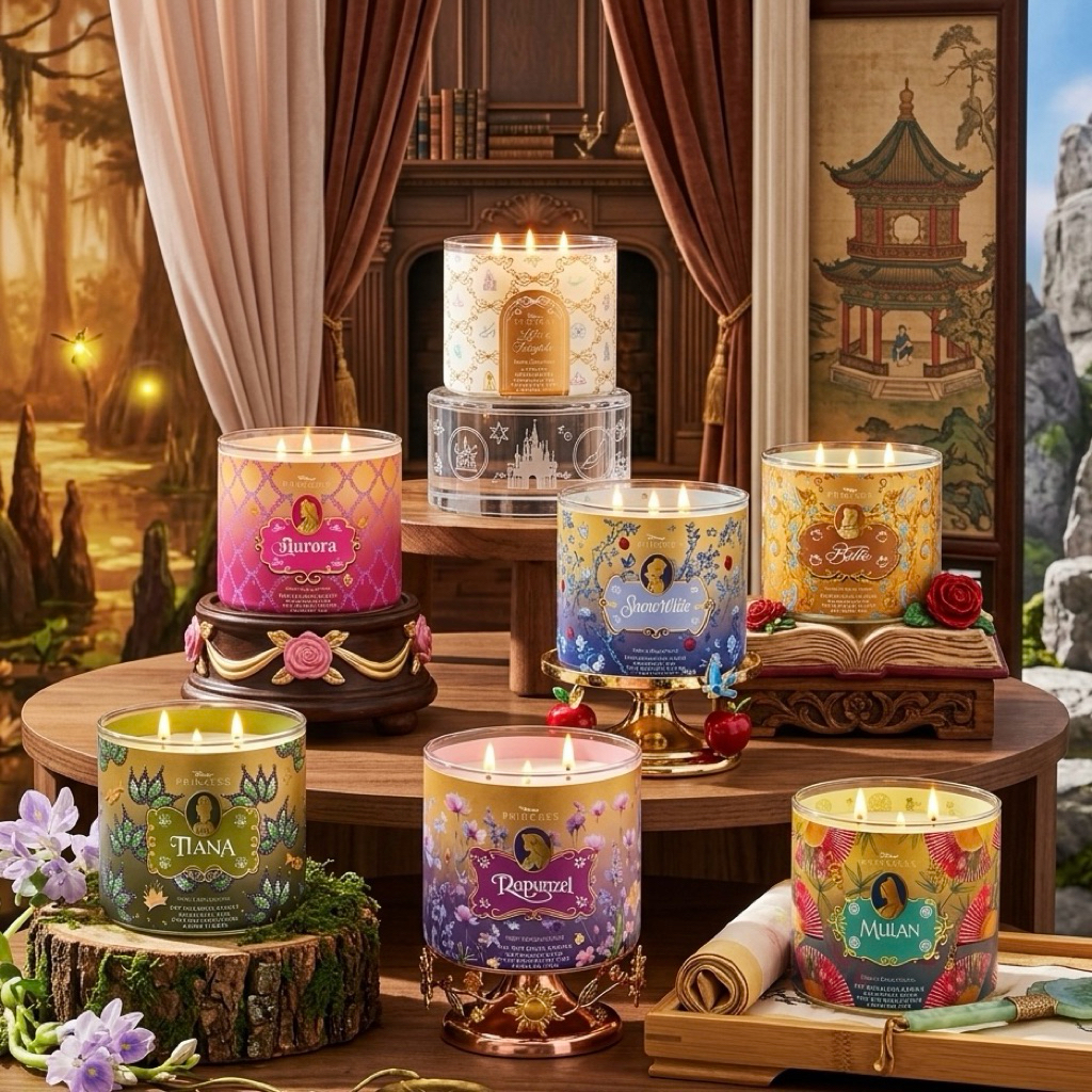 ✨พร้อมส่ง✨ของแท้จากช็อปมาเลย์💯 Bath&BodyWorks เทียนหอม 3 ไส้ 👑เจ้าหญิงดิสนีย์ (Disney Princess)🏰✨(14.5 oz / 411 g)